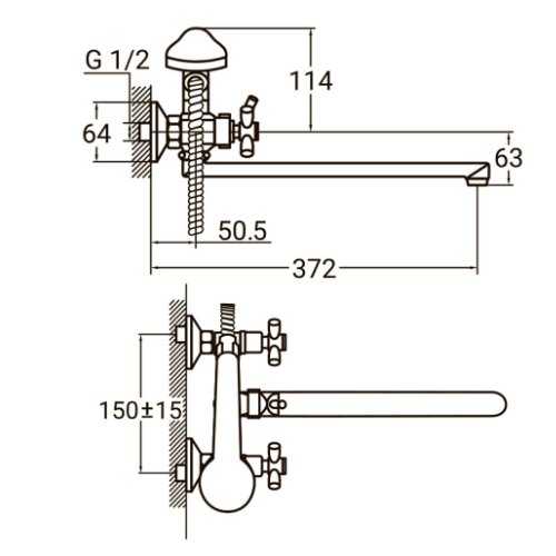 Змішувач PL 1/2