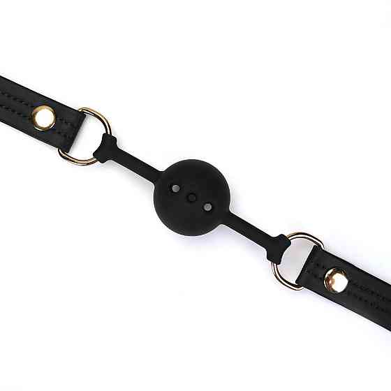 Кляп Liebe Seele Black Organosilicon Ball Gag Sex Aura Киев