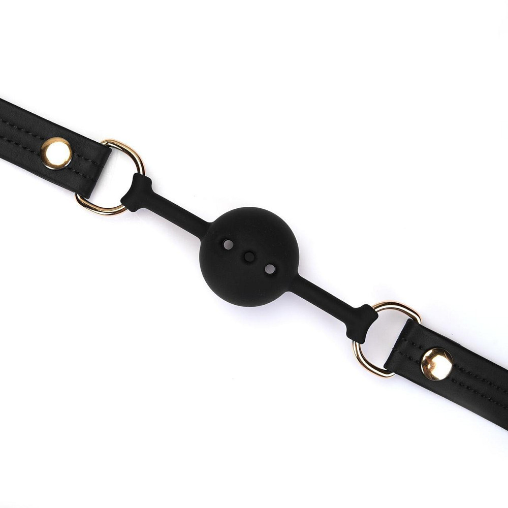 Кляп Liebe Seele Black Organosilicon Ball Gag Sex Aura Киев - изображение 5