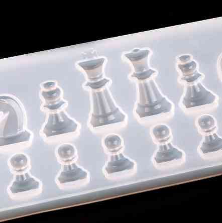 Молд силиконовый Шахматы 224 на 85 мм серый Киев