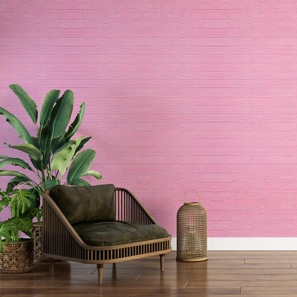 3D панель під рожеву цеглу, самоклеюча Київ - фото 6