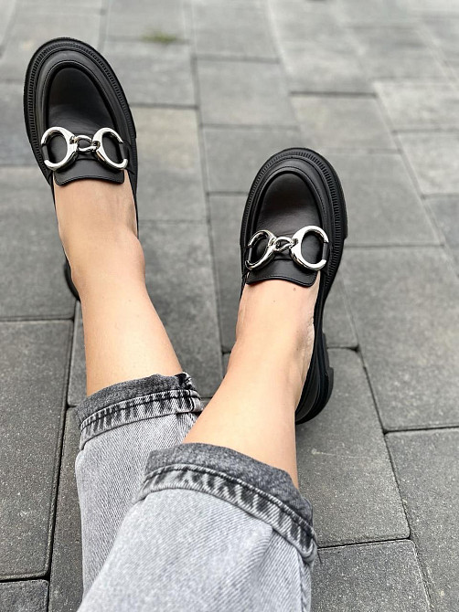 ALEX BELL Туфлі жіночі ALEX BELL 793K-1-21AP чорні (весна-осінь, шкіра натуральна) (4847) Коломия - фото 3