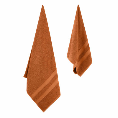 Рушник Ardesto набір махрових Splendid 50х90 см, 70х140 см, 2шт, 100% бавовна, теракотовий (ART2359TE) Вінниця - фото 5