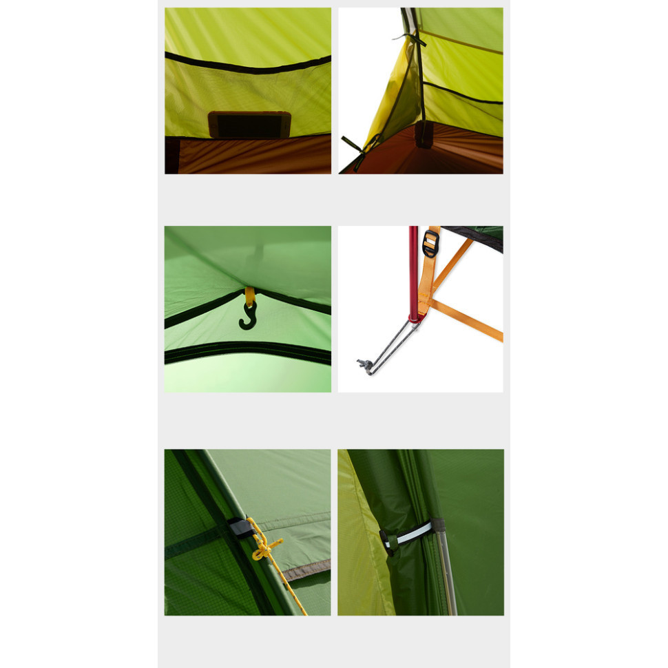 Палатка трехместная Naturehike Opalus, UL, NH17L001-L, светло-зеленая Киев - изображение 9
