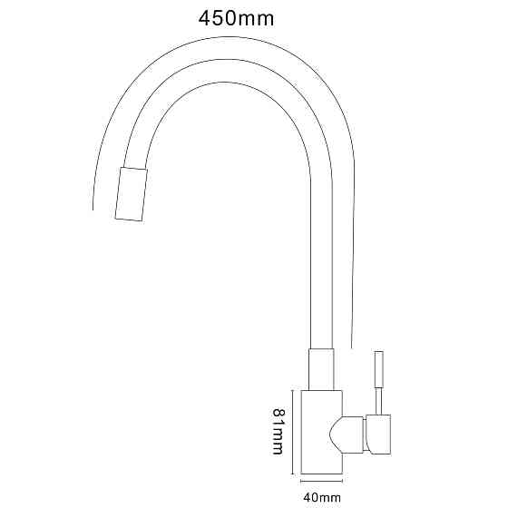Змішувач для кухні EcoMIX Stella STE-203SB-GP Киев