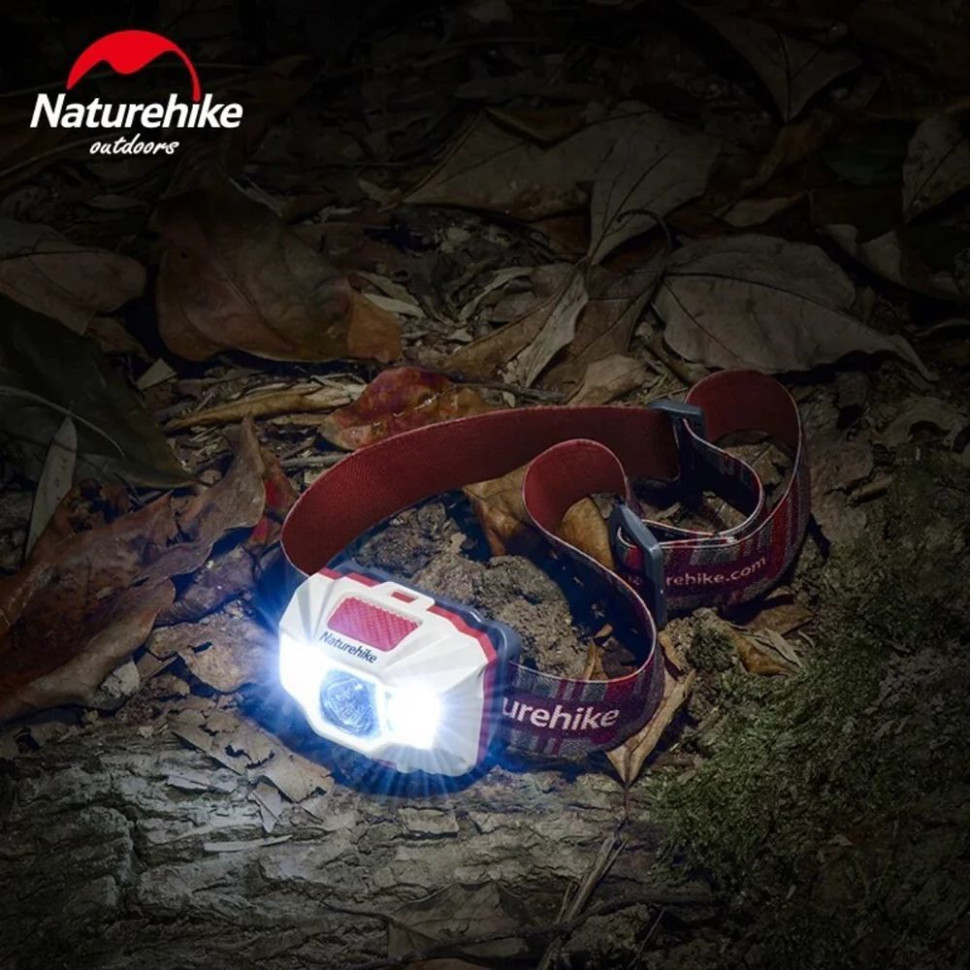 Фонарь налобный Naturehike TD-02 NH00T002-D, бело-красный Киев - изображение 2