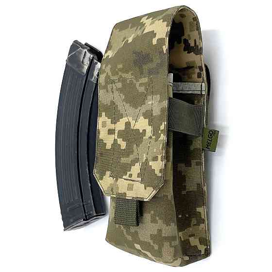 Підсумок на два магазини АК-2 Пиксель ММ-14 (olive) Oxford 1000D Molle закритий Запоріжжя