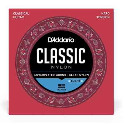 Струни для гітари D'Addario Student Classics Hard Tension (EJ27H) Вінниця