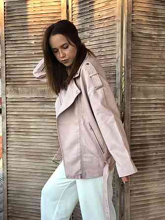 Женская куртка оверсайз Пудровый S Харьков