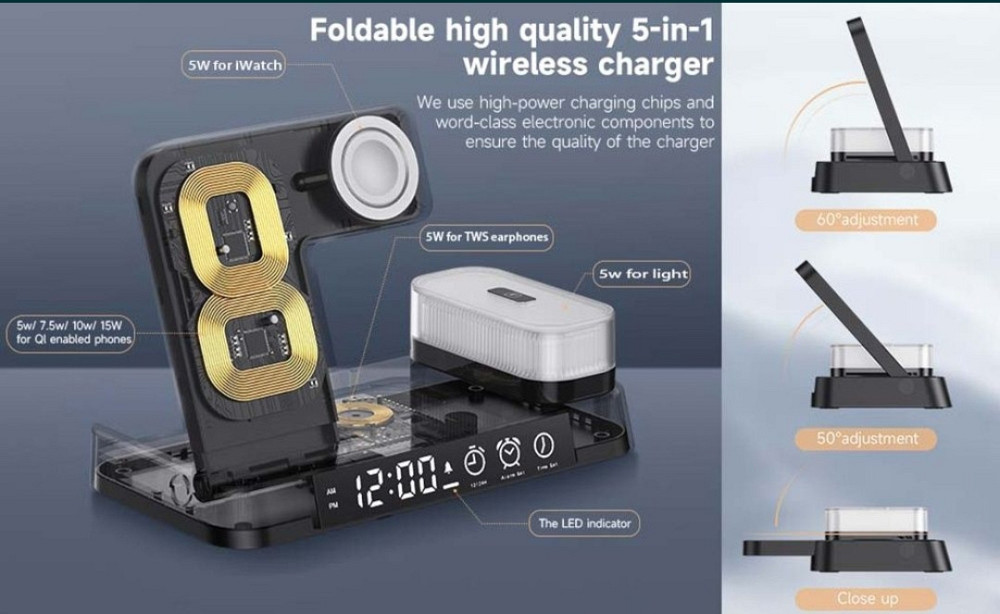 Безпроводная Зарядка : JYD WC164 , 4в1 Киев - изображение 6