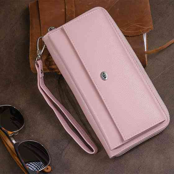 Кошелек пастельный женский ST Leather 19297 Розовый Киев