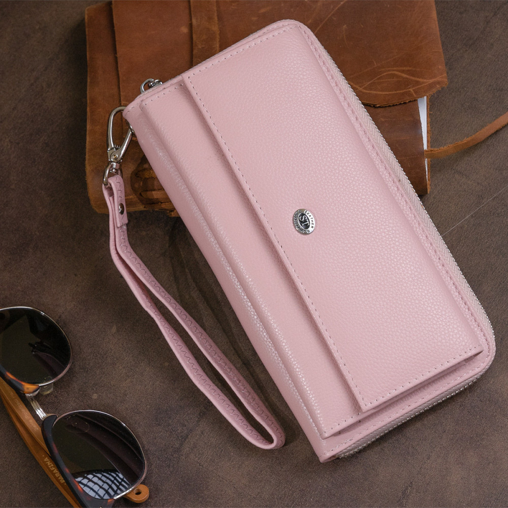 Кошелек пастельный женский ST Leather 19297 Розовый Киев - изображение 2