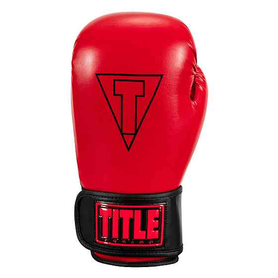 Боксерські рукавиці TITLE Boxing Vegan Gloves Red/Black 16 oz (капа в комплекті) Каменское
