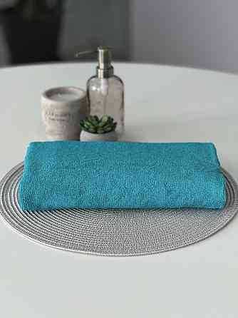 Полотенце махровое Ideal Textile 50х90 см однотонное 400 г/м2 (56860342) Бірюзовий 1 шт Черновцы