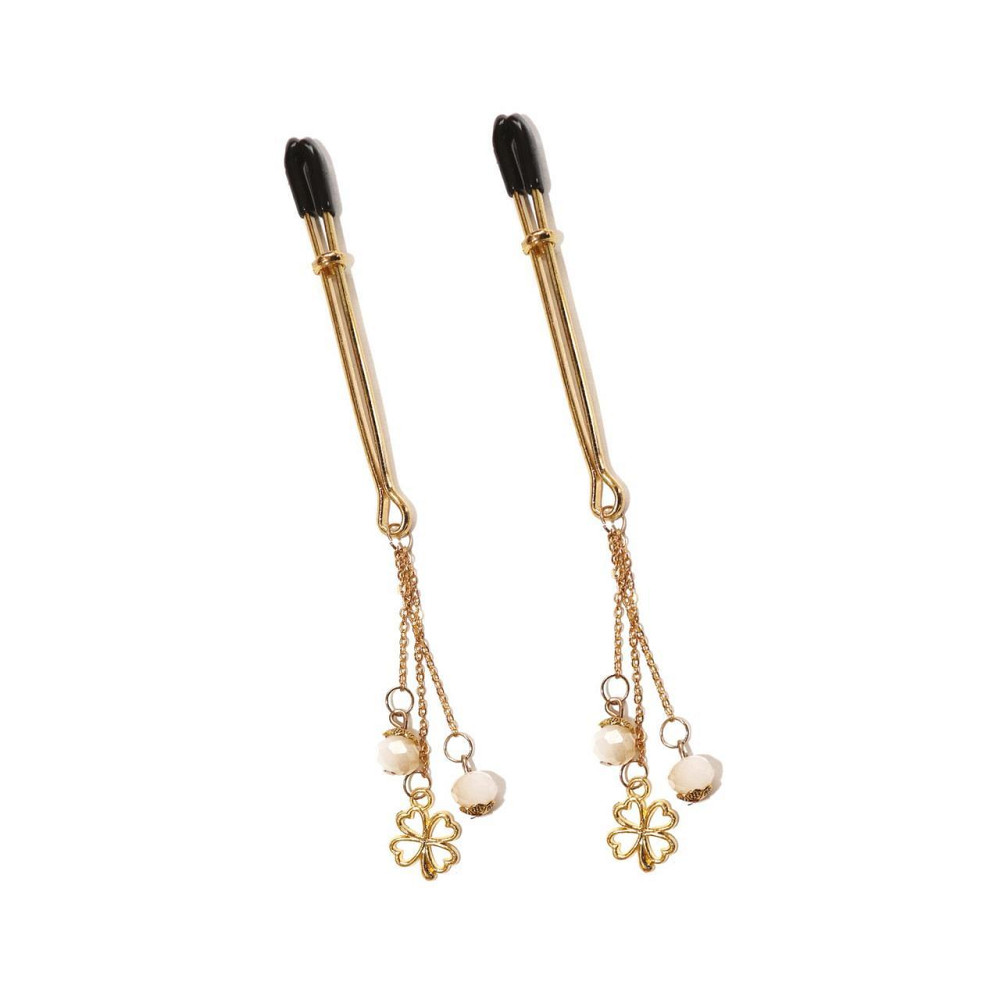 Затискачі для сосків Art of Sex - Nipple Clamps Golden Clover Sex Aura Київ - фото 1