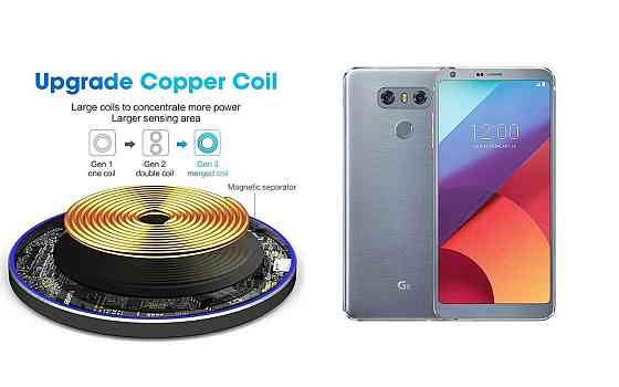 Беспроводное зарядное устройство Copper до 30W для Honor Magic6 Pro, USB-C, LED Киев
