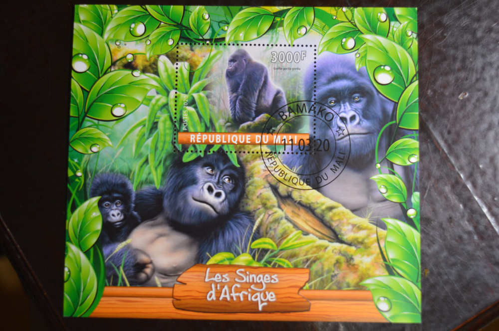 Малі. Марки. Фауна. Блок. 2020 рік (В-1) Полтава - фото 1