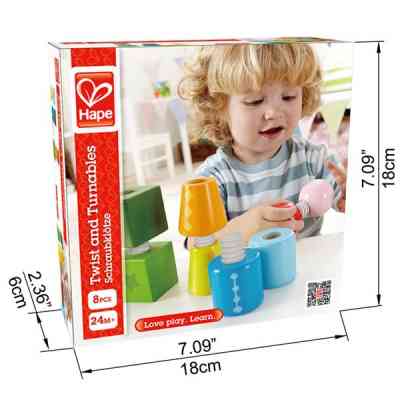 Развивающая игрушка Hape Набор деревянных блоков Закрути (E0416) Винница