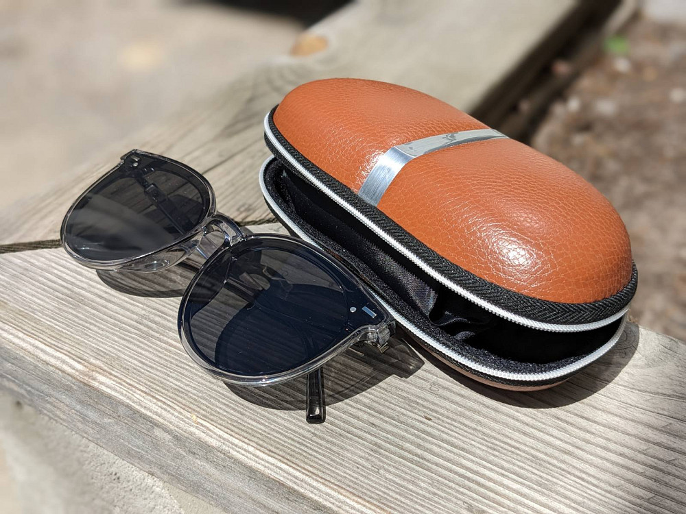 Сонцезахисні окуляри в кейсі Жіночі сірі 10695 Луцк - изображение 1