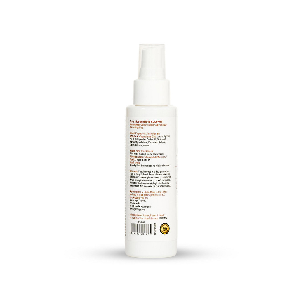 Інтимний гель-лубрикант - MyLove Taste Slide Sensitive Coconut, 100 мл Sex Aura Київ - фото 9