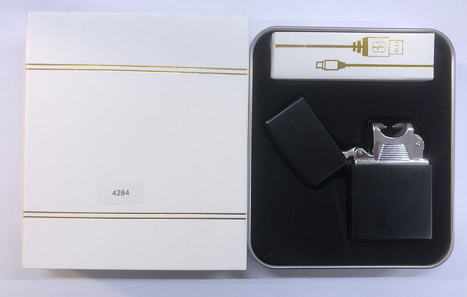 Електроiмпульсна usb запальничка із зарядкою від USB ZA-215/4284 (200 шт) Київ - фото 1