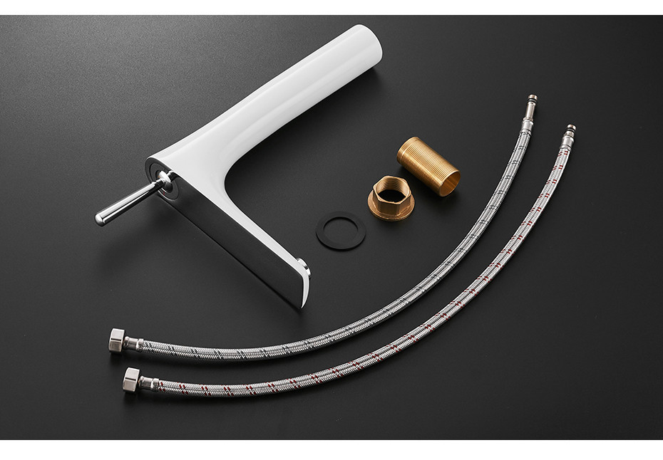 Смеситель для умывальника WanFan люкс качества, кран для ванной комнаты, керамический картридж Хромированный Каменец-Подольский - изображение 6