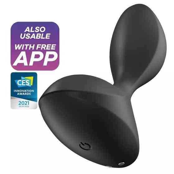 Анальная смарт пробка Satisfyer Sweet Seal с вибрацией черная Sex Aura Киев