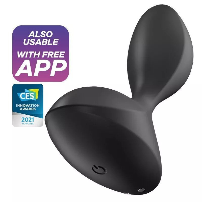 Анальна смарт пробка Satisfyer Sweet Seal із вібрацією чорна Sex Aura Київ - фото 1