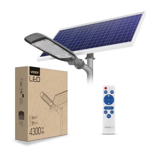 LED Ліхтар вуличний автономний 60W 5000К VL-SLSO-605 Videx Житомир