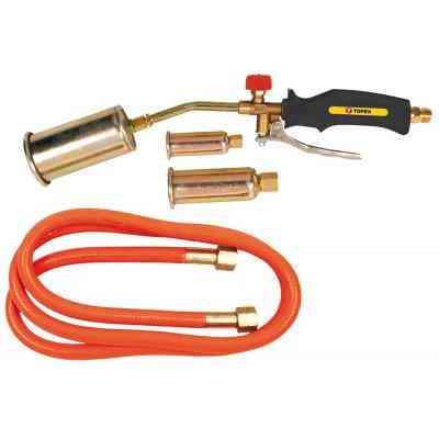 Газовый паяльник Topex для газового паяння 19,5 кВт, 3 насадки (44E115) Винница