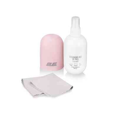 Спрей для очистки 2E PILL 140ml for office equipment +Microfibre 20 cm, white-pink (2E-SK140PN) Винница