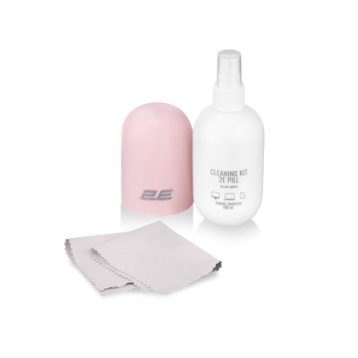 Спрей для очистки 2E PILL 140ml for office equipment +Microfibre 20 cm, white-pink (2E-SK140PN) Винница - изображение 2