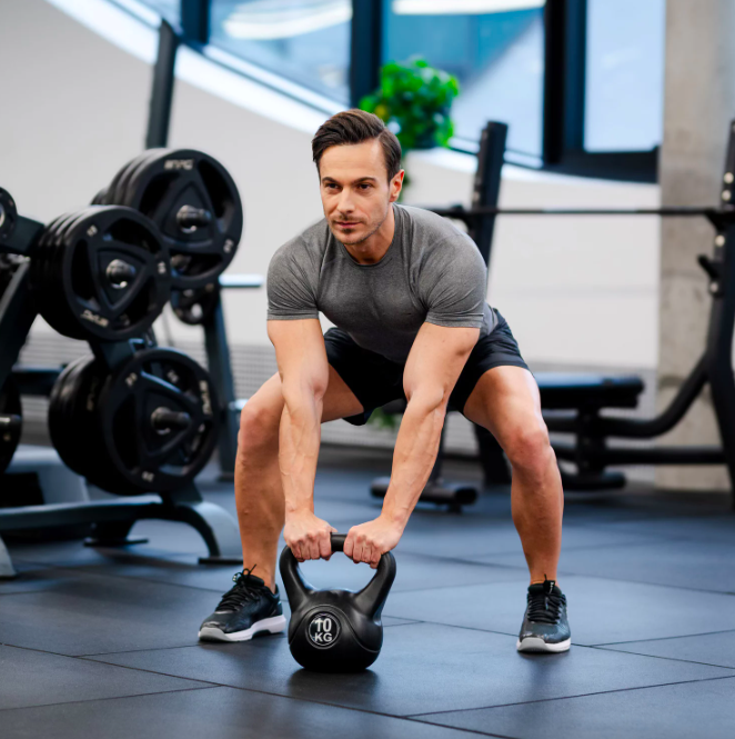 Гиря вінілова Gymtek 10кг чорний Киев - изображение 5