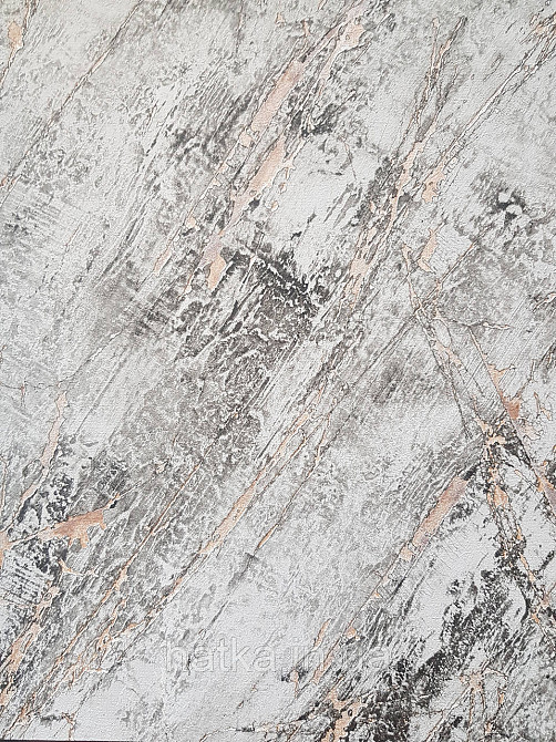 Обои виниловые на флизелине AS creation The Bos 0.53х10 под мрамор серые черные с золотистым Киев - изображение 1