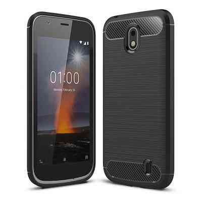 Чохол до мобільного телефона Laudtec для Nokia 1 Carbon Fiber (Black) (LT-N1B) Вінниця