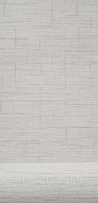 Шпалери вінілові на флізеліні Rasch Golden Hour метрові однотонні смужки під мішковину біло-сірі Київ - фото 3