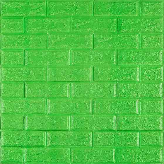 3D панель самоклеюча 700х770х5мм цегла Зелений (013-5) SW-00000149 Київ