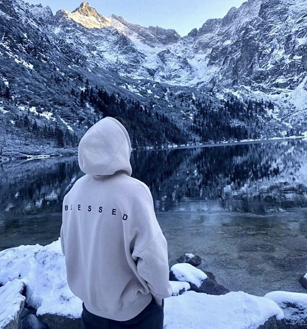 Толстовка \ худи унисекс с принтом - BLESSED. XL Черновцы - изображение 1