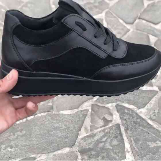 EMELI Кросівки жіночі EMELI 501/1 чорні (весна-осінь, шкіра+замша натуральна) (4121) Коломыя