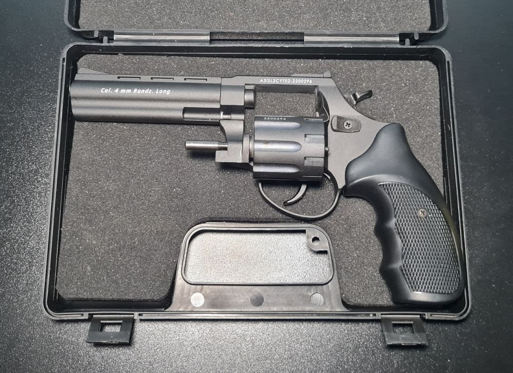 Револьвер STALKER S 4.5" 4мм на патроні Флобера + 200 патронів + щітка + кобура Клевань - фото 4