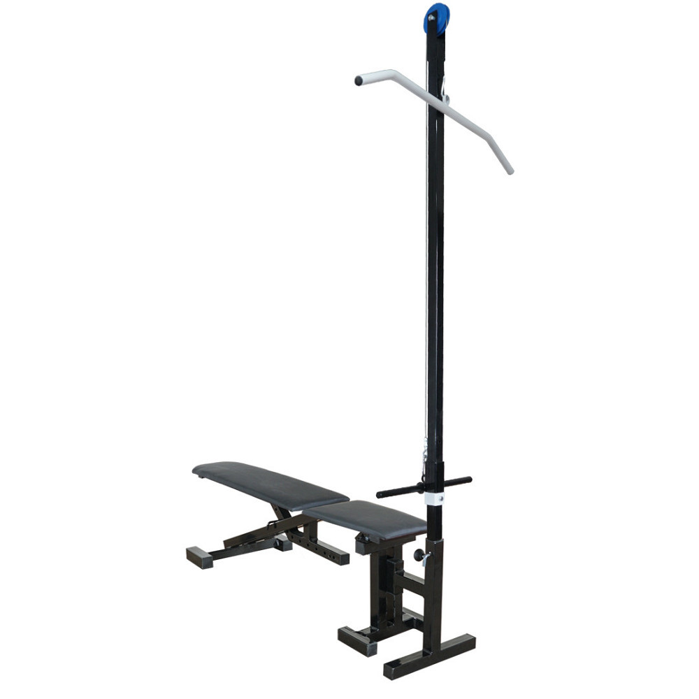 Лавка регульована з від'ємним кутом та мачтою для верхньої тяги Стійки, лавки для жиму і присідань без стійок Київ - фото 1