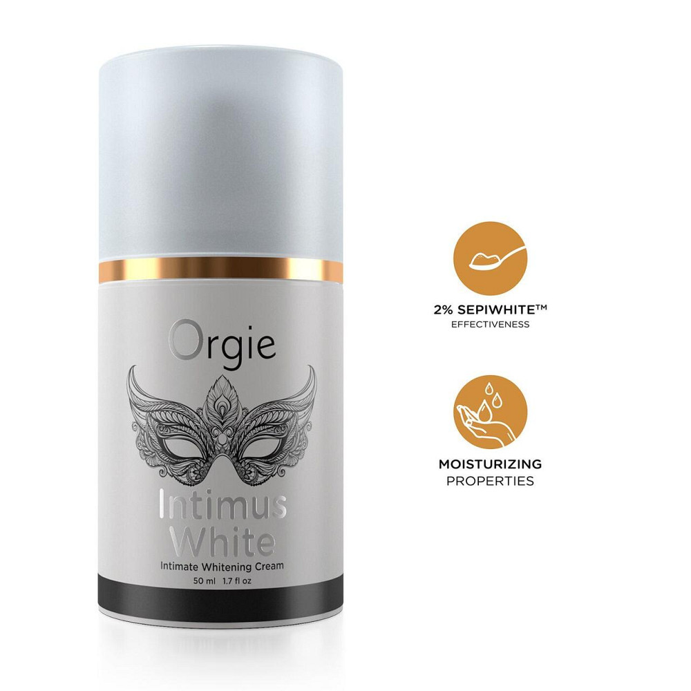 Крем для освітлення шкіри Orgie – Intimus White (50 мл) посиленої дії, підходить для всіх зон Sex Aura Київ - фото 3