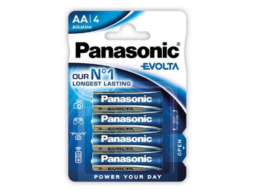 Батарейка лужна LR03/AAA Evolta 1x4 шт. ТМ PANASONIC Киев - изображение 1