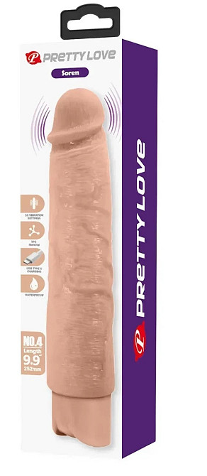 Перезарядний вібратор реалістик Pretty Love - Soren Realistic Vibrating Dildo, BW-500083 Sex Aura Київ - фото 11