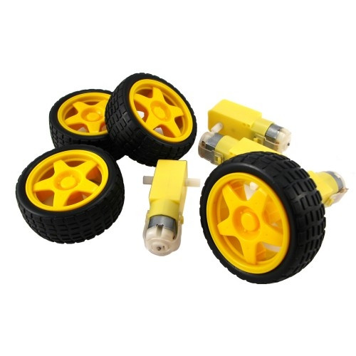 Мотор і колесо для робот. проекта, кіта Arduino Вінниця - фото 1