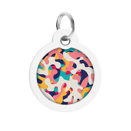 Адресник для собак и кошек металлический WAUDOG Smart ID с QR паспортом, рисунок 