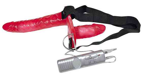 Страпон - Bad Kitty Vibrating Strap-On Duo Sex Aura Київ