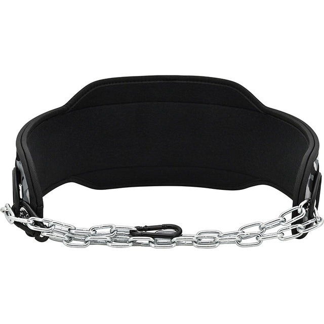 Пояс для обтяжень з цепом RDX T7 Dipping Belt 2 Layer неопреновий Black Кам'янське - фото 3