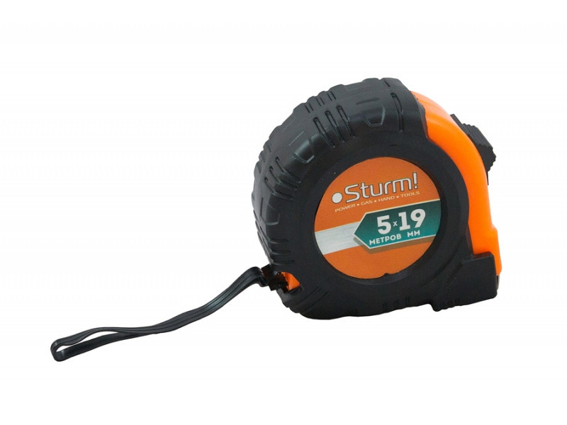 Рулетка обрезиненная с магнитом, 5мХ19мм, Sturm! 3100402 (читать описание) Ровно - изображение 1