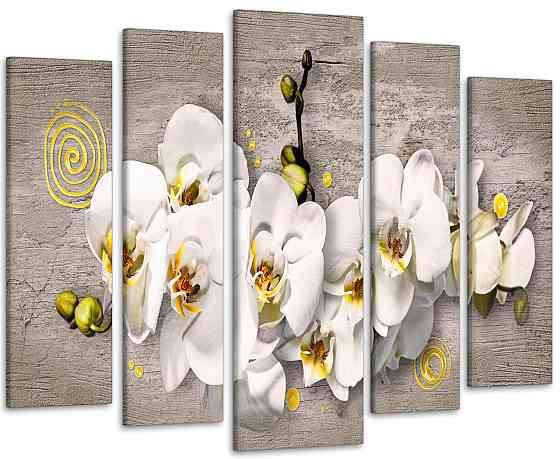 Модульная картина Цветы Абстракция Art-210_5 115x170 см Киев